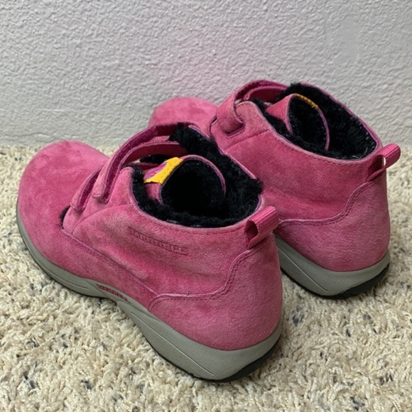 Merrell  Pink Faux Fur Lined Double Strap Boots Sz 5.5 - Picture 5 of 10